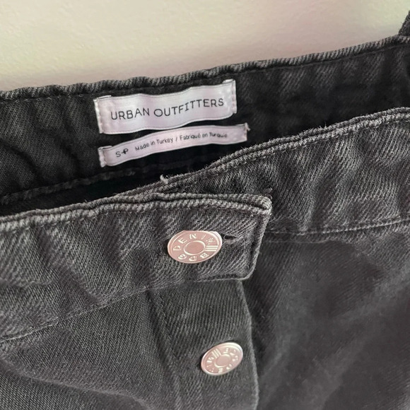 Urban Outfitters Aria Black Denim Overall Dress - Small - Picture 6 of 15